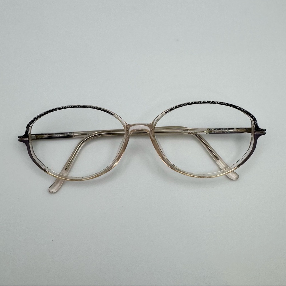 Silhouette SPX M1911 55-14-135 Black and Tan Oval Glasses
